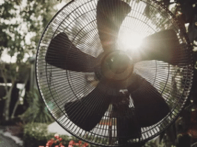 Fan outside